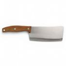 Faca De Corte Grande Cutelo Machadinha Inox/Madeira 28cm