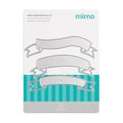 Faca de Corte Mimo Embossing - Faixas Lettering Variadas - 3 Pç Faca de Corte Mimo Embossing - Faixas Lettering Variadas - 3 Pç