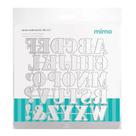 Faca de Corte Mimo Embossing - Letras de Imprensa - 30 Pç Faca de Corte Mimo Embossing - Letras de Imprensa - 30 Pç