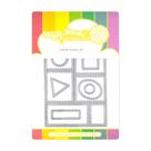 Faca de Corte Waffle Flower Postage Collage com 6 Selos