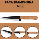 Faca de Cozinha Aço Carbono Peixeira Tramontina 5 Faca de Cozinha Aço Carbono Peixeira Tramontina 5