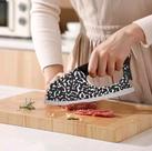 Faca de cozinha em aço inoxidável para cortes de carne e vegetais
