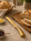 Faca de Cozinha para Pão Inox Premium Dourada 8"