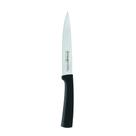 Faca de cozinha triangular de aço inoxidável com borda ondulada de 16 cm