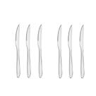 Faca de Mesa Serrilhada Churrasco Talheres Inox Victoria 6un