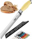 Faca de pão Orblue Ultra-Sharp em aço inoxidável 20cm amarela