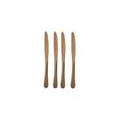 Faca de Sobremesa Cobre Talher Metal Inteiriço Jogo 4un