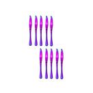 Faca de Sobremesa Furta Cor Talher Metal Inox Jogo 12un