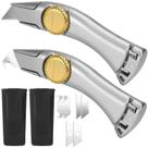 Faca de telhado lizenoz Silver Fixed Blade com 3 funções e 6 lâminas