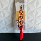 Faca decorada flores vermelha de cozinha chef legumes pão cabo plástico individual