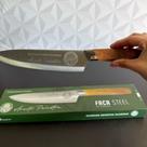 Faca do palmeiras de inox personalizada cabo de madeira para cozinha churrasco presente dia dos pais