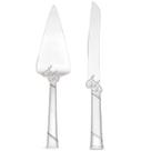 Faca e servidor para bolos Lenox True Love 812615 Metallic Faca e servidor para bolos Lenox True Love 812615 Metallic