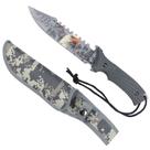 Faca Esportiva 3D Xingu XV3408 Full Tang Com Bainha Camuflada