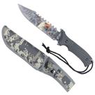 Faca Esportiva 3D Xingu XV3408 Full Tang Com Bainha Camuflada