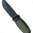 Faca Esportiva Inox C/ Corrente De Aço Bainha Plástico Pesca
