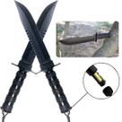 Faca Esportiva Sobrevivência Tática Rambo Black C/Bainha