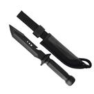 Faca Esportiva Tramontina Commander 6” Aço Inox com Bainha Nylon Tática Cabo Emborrachado Uso Camping Pesca