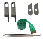Faca Faquinha Cortar Tecido Overloque Ultralock Singer 2 Pares