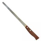Faca Fiambres 37cm Corte Lâmina Inox cabo madeira Cozinha Faca para fiambres Lâmina afiada Aço
