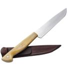 Faca Inox 5" Pequena Cabo de Osso Full Tang Bainha de Couro Facas Gaúcha Artesanal Legumes Carnes