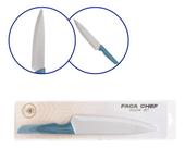 Faca Inox 8 Chef Cabo Turquesa - Novo Azul-turquesa