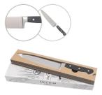Faca Inox 8 Chef Turi Full Tang 3mm Dorso + Cabo Bps Preto