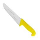 Faca Inox Açougue Cabo Amarelo 8" - Mundial