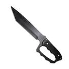 Faca Inox Esportiva Lâmina Preta Com Bainha Cabo Resina Com Apoio 9"