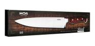 Faca Inox Mor 10 Polegadas Steel Com Cabo De Madeira