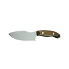 Faca Inox Rodeio Cabo Madeira Com Bainha 4,5"