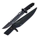 Faca Lâmina 30cm Pescador Corta Limpa Peixe Churrasco Legumes Com Bainha SLKA73