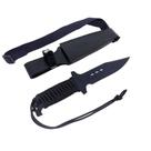 Faca Militar Arkhip Águia 7'' Preta Cabo c/ Corda Bainha