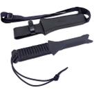 Faca Militar Arkhip BREC 6'' Preta Cabo c/ Corda Bainha