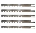 Faca Ondulada para Máquina de Corte Cortar Tecido 8 Polegadas Kit com 5 Unidades