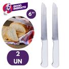 Faca Pão Profissional 6” Lâmina Serrilhada Cabo Branco Aço Inox Cortar Pães Caseiros Padaria Faca Pão Profissional 6” Lâmina Serrilhada Cabo Branco Aço Inox Cortar Pães Caseiros Padaria