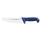 Faca para Carne Azul Aço Inox 8" Reta Mundial 5520-8