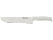 Faca para Carne Tramontina Profit com Lâmina em Aço Inox e Cabo de Polipropileno Branco 8"