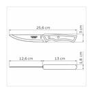 Faca para Churrasco Jumbo Tramontina com Lâmina em Aço Inox e Cabo em Madeira Tratada Polywood Castanho 5 polegada Faca para Churrasco Jumbo Tramontina com Lâmina em Aço Inox e Cabo em Madeira Tratada Polywood Castanho 5 polegada