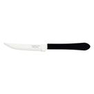 Faca Para Churrasco Leme Com Lâmina Em Aço Inox E Cabo De Polipropileno Preto 4"