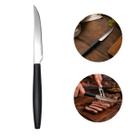 Faca Para Churrasco Preta 22,5cm Inox Faca Para Churrasco Preta 22,5cm Inox