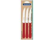 Faca para Churrasco Tramontina Inox 4” - Leme 3 Peças