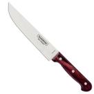 Faca para Cozinha Lâmina Aço Inox Cabo Madeira tratada Tramontina Polywood 8" 21190178 Cor:VermelhoTamanho:8"