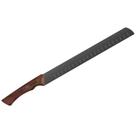 Faca para Fatiar Carne Churrasco Black 12'' Lâmina Inox Escurecida Cabo Madeira Tramontina