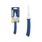 Faca para Legumes e Frutas Tramontina Felice com Lâmina em Aço Inox e Cabo de Polipropileno Azul 3"