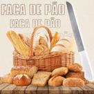 Faca Para Pão em Aço Inox Cabo Branco 6 poleg - Cabo Branco - Faca de Pao e bolo - PANAMI - Original