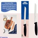 Faca para Pão Tramontina Plenus 8 Aço Inox com Cabo de Polipropileno Preto