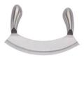 Faca Para Picar Temperos Mezzaluna Meia Lua Aço Inox Pratica - Ke Home Faca Para Picar Temperos Mezzaluna Meia Lua Aço Inox Pratica - Ke Home