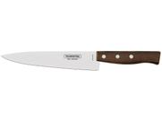 Faca Peixeira E Cozinha Tradicional Com Lâmina Em Aço Inox E Cabo Em Madeira Natural 8"