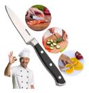 Faca Pequena Chef Para Cozinha Cortar Frutas Legumes Em Inox