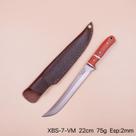 Faca Pequena Madeira Tática Aço Inox com Bainha XBS-7-VM